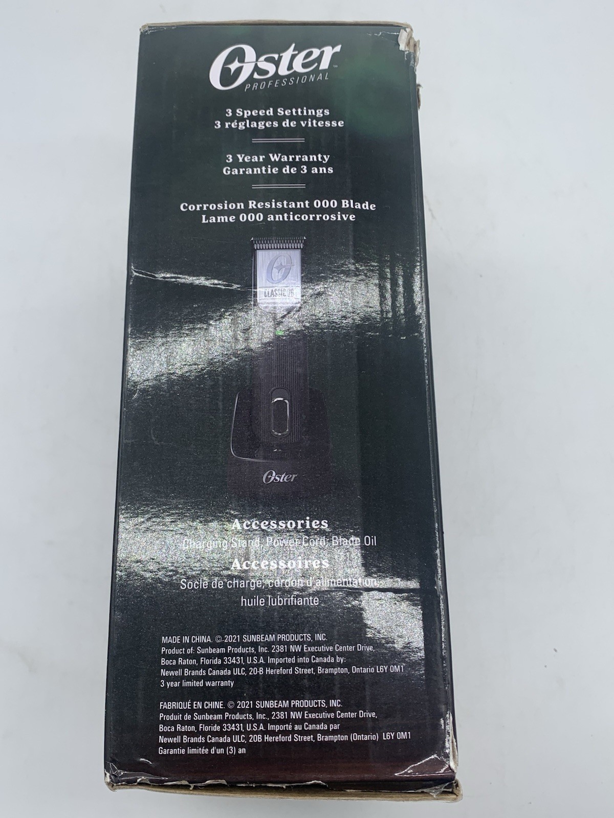 Oster Classic 76 Detachable Blade Cordless Clipper & Blade Black 156486