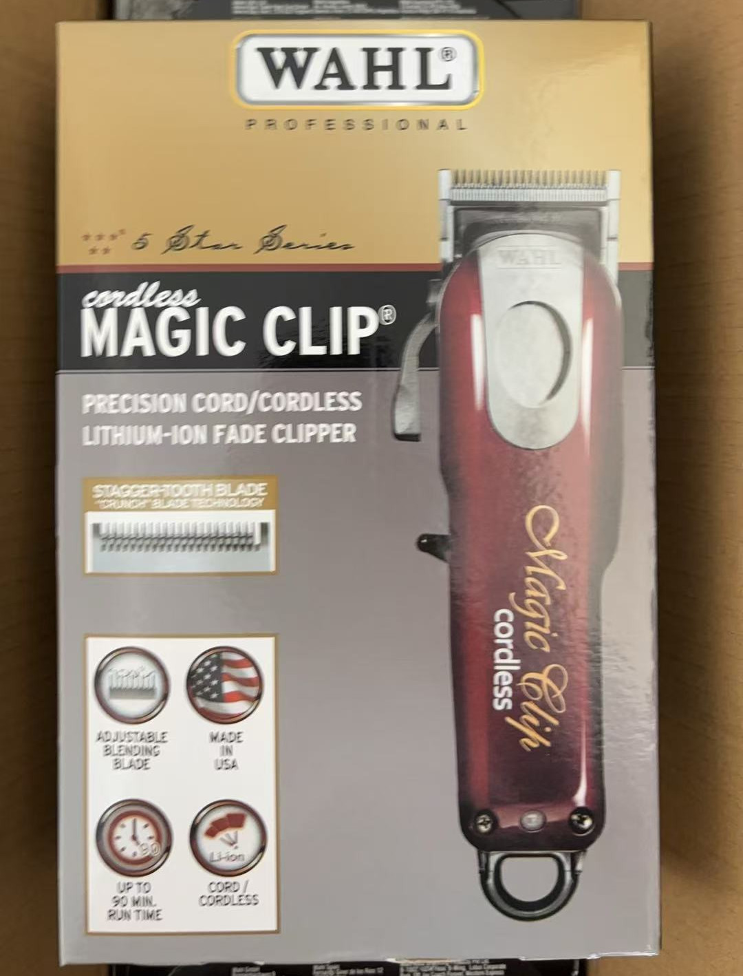 WAHL Professional 8148 5-Star Series Cordless Magic Clip Cord !!