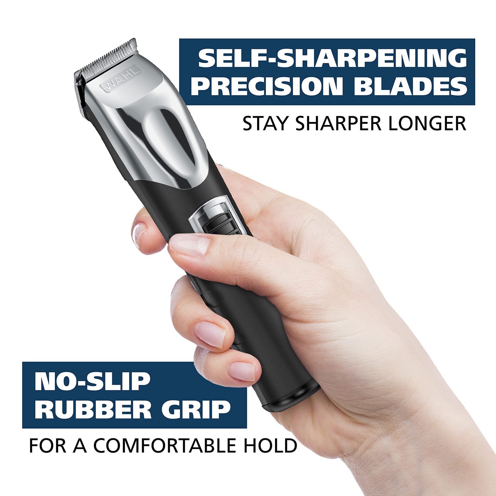 Wahl USA Rechargeable Lithium Ion All in One 10 Piece Set, Black & Silver