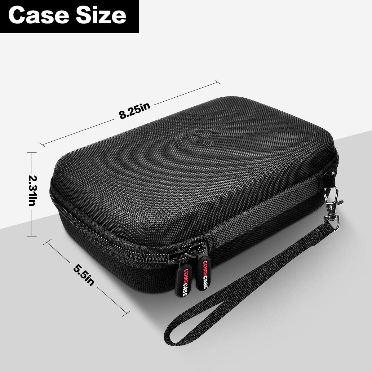 Andis T-Outliner Trimmer Case with Mesh Pocket – Bag Only (Black/Grey)