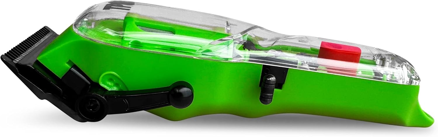 Slime 2 Barber Hair Clippers Trimmer Shaver Set for Men with Matte Green Case