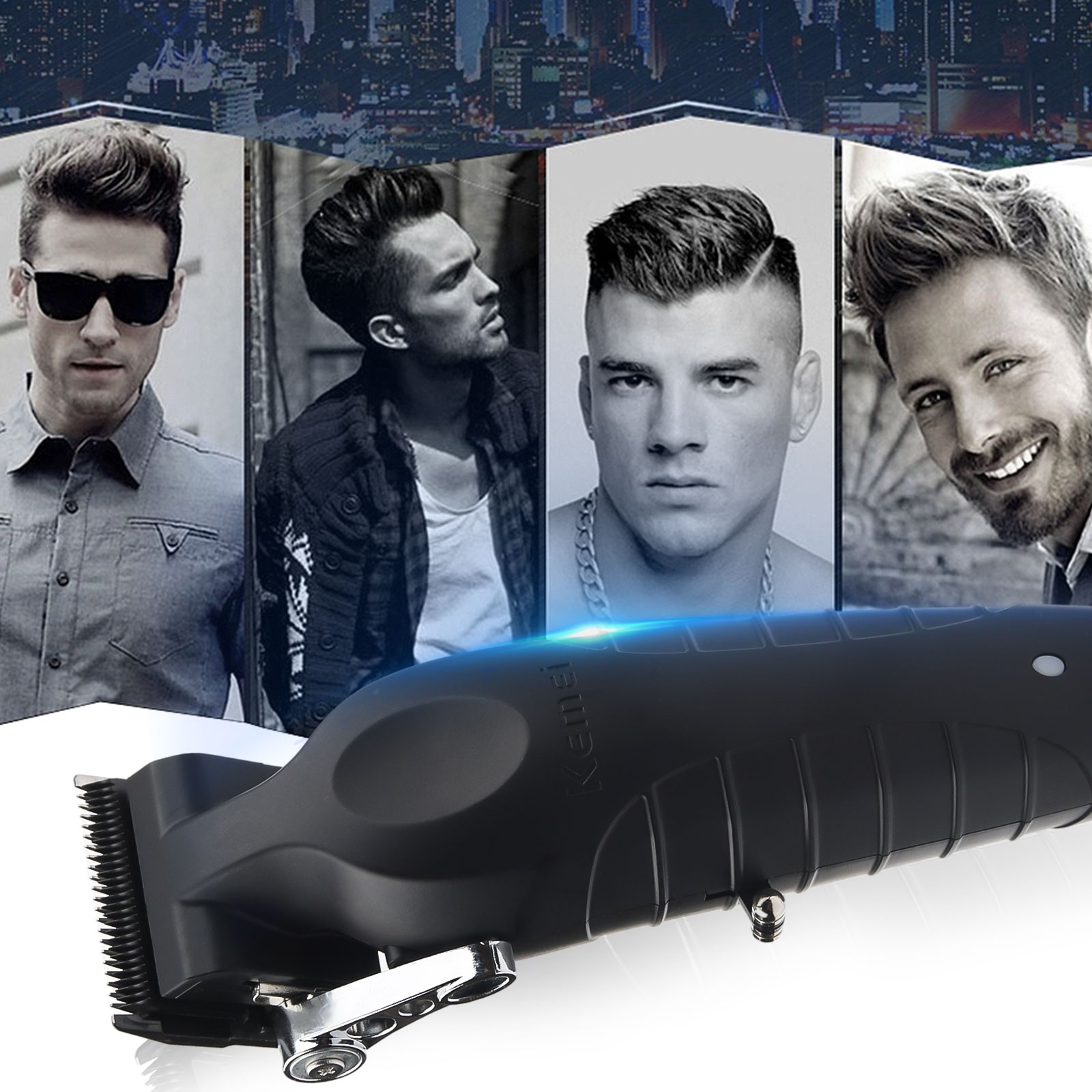 Kemei Cordless Electric Hair Trimmer Clipper Professional Cutting Machine