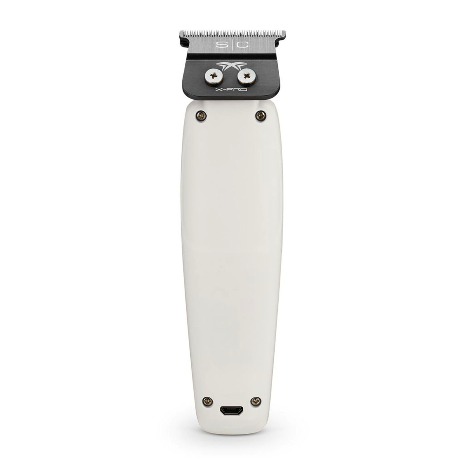 StyleCraft Pro Saber WHITE LE Metal Hair Trimmer Digital Brushless Motor Barber