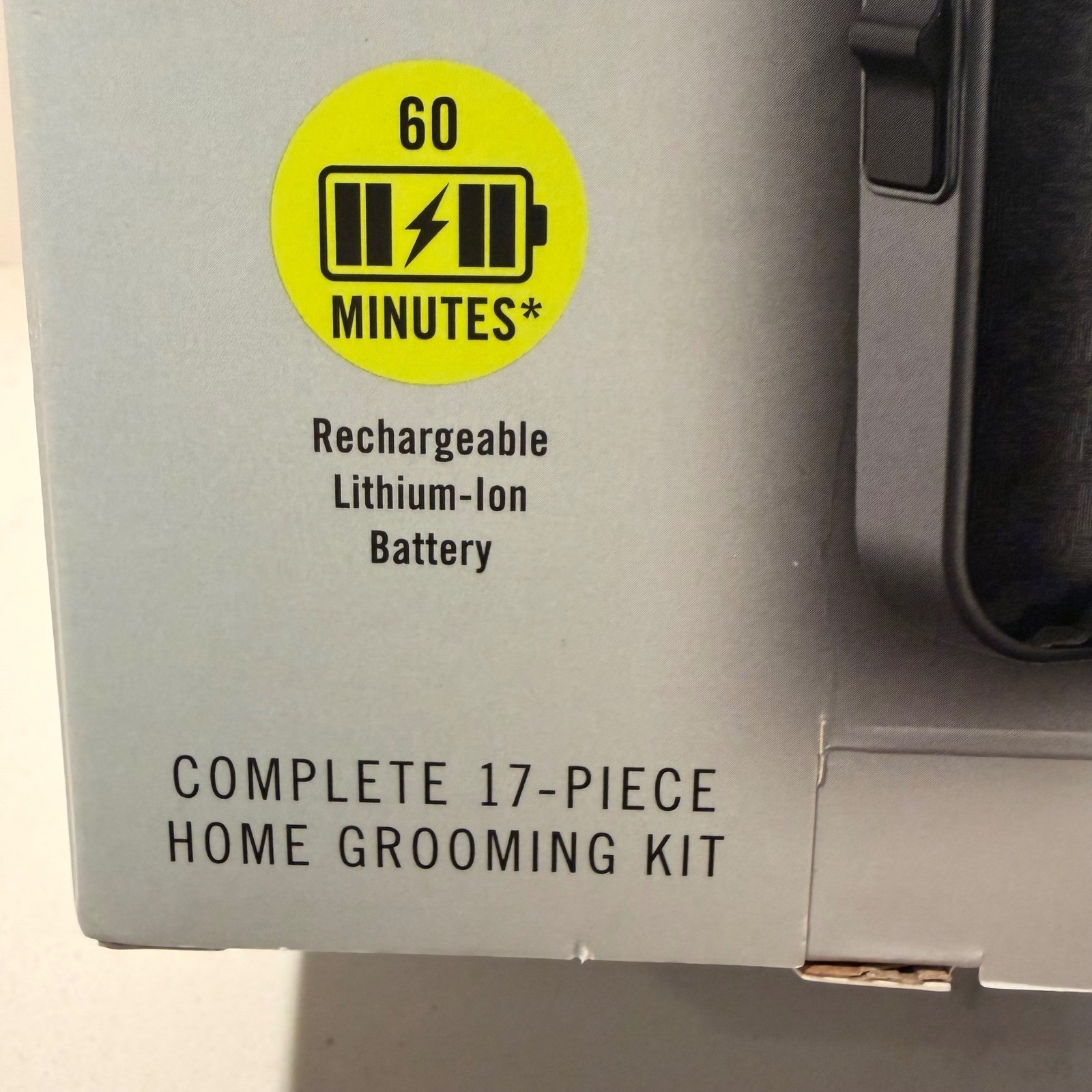Conair Man Clipper Trimmer Lithium Ion Cordless Rechargeable 17 Pc Carry Case