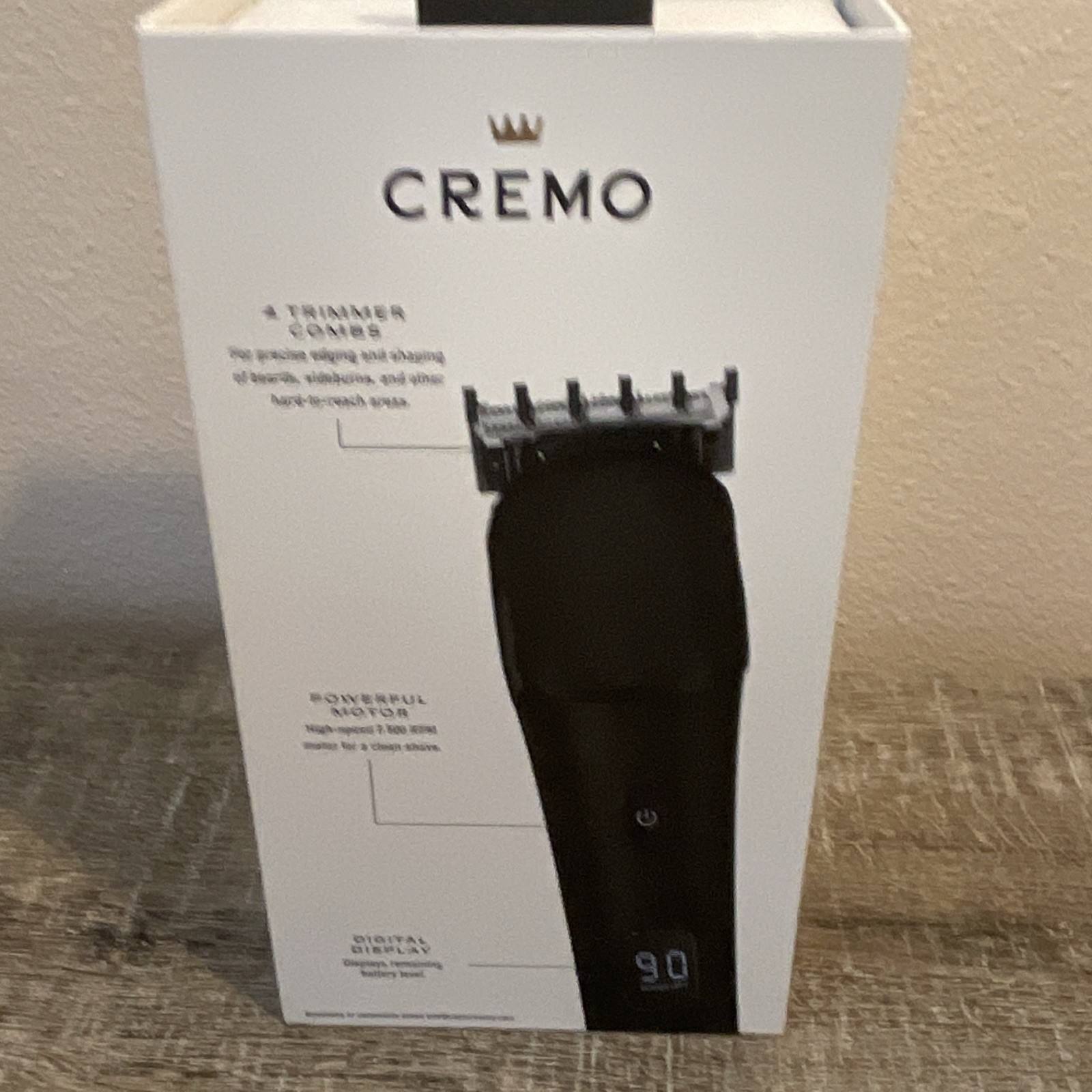 Cremo Ultra Sharp Definition T-Blade Trimmer Cordless USB-C w/ 3-12mm Combs