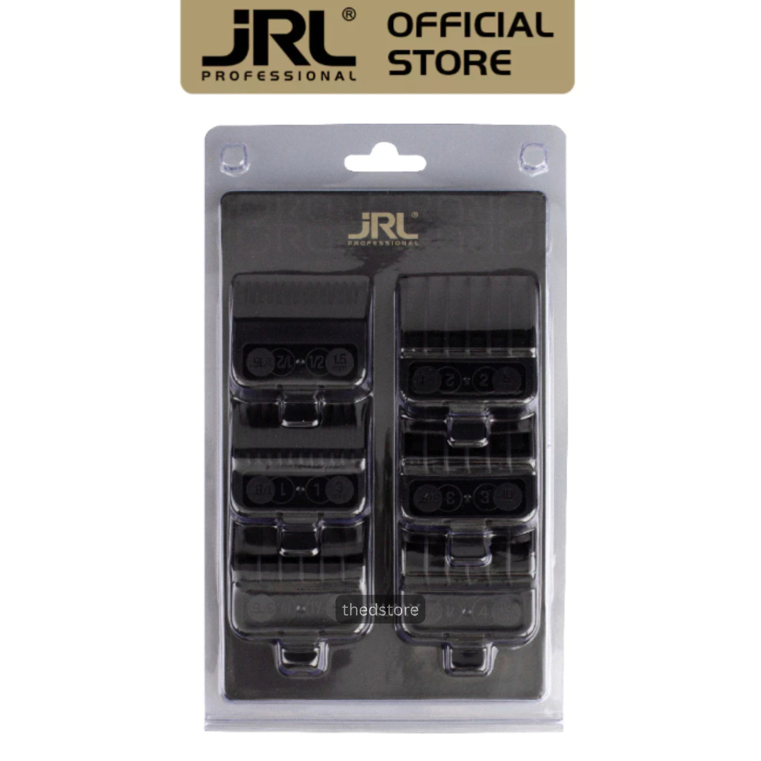 JRL Clipper Guards Set – 6 Premium Guide Combs for Hair Clippers (1.5mm to 13mm)