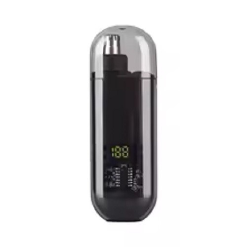 USB C Rechargeable Nose Hair Trimmer Ear Hair Clipper Portable Black for Men