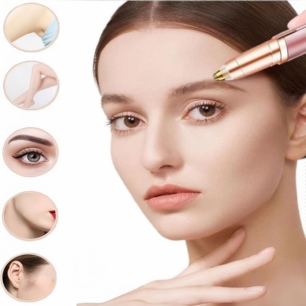 Electric Eyebrow Trimmer Shaver Painless Facial Hair Remover Eyebrow Women