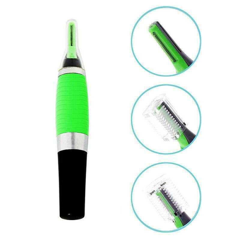 Men’s Nose Ear Face Neck Eyebrow Hair Mustache Beard Trimmer Shaver Clipper US