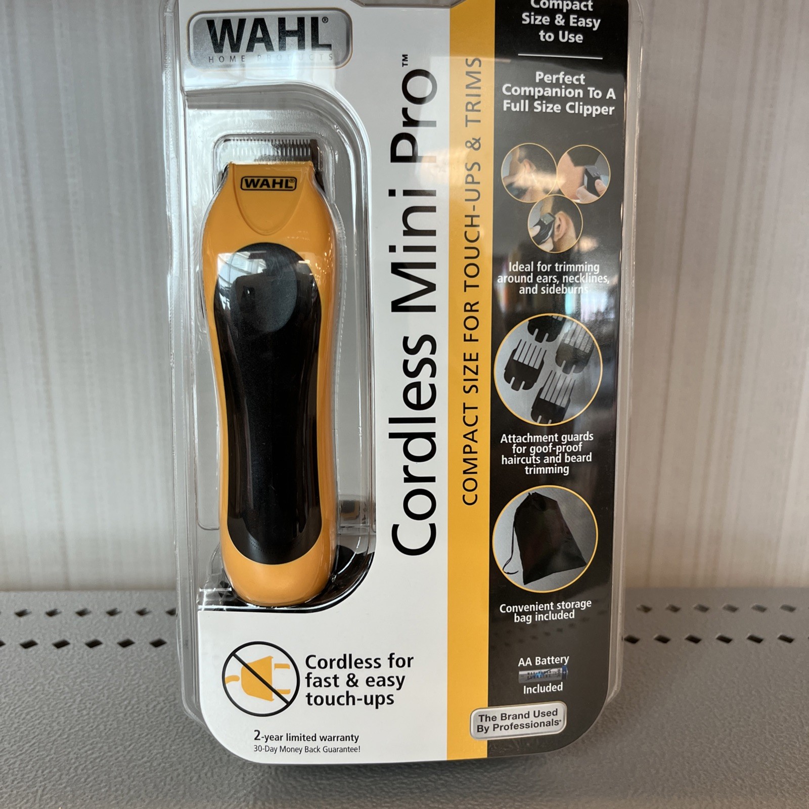 WAHL Mini Pro CORDLESS Compact TOUCH-UP Hair Beard BATTERY Precision Trimmer