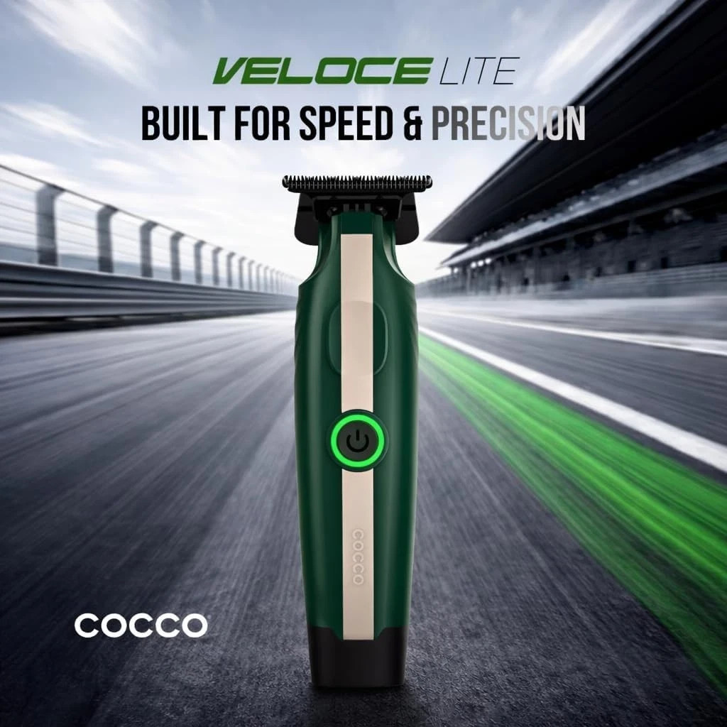 Cocco Veloce LITE Hair Trimmer – Cordless – Ambassador DLC – Black Green NEW