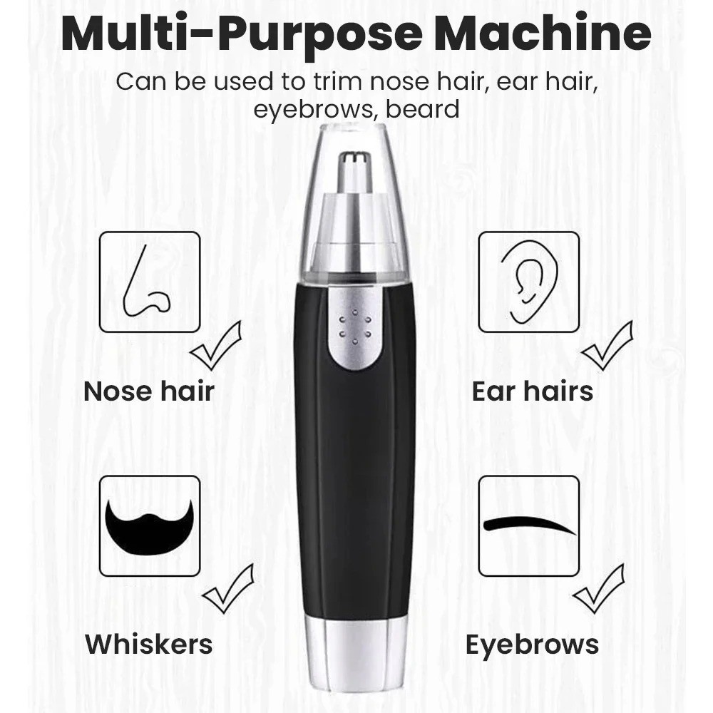 Electric Ear Beard Nose Hair Trimmer Eyebrow Mustache Remover Shaver Clipper New