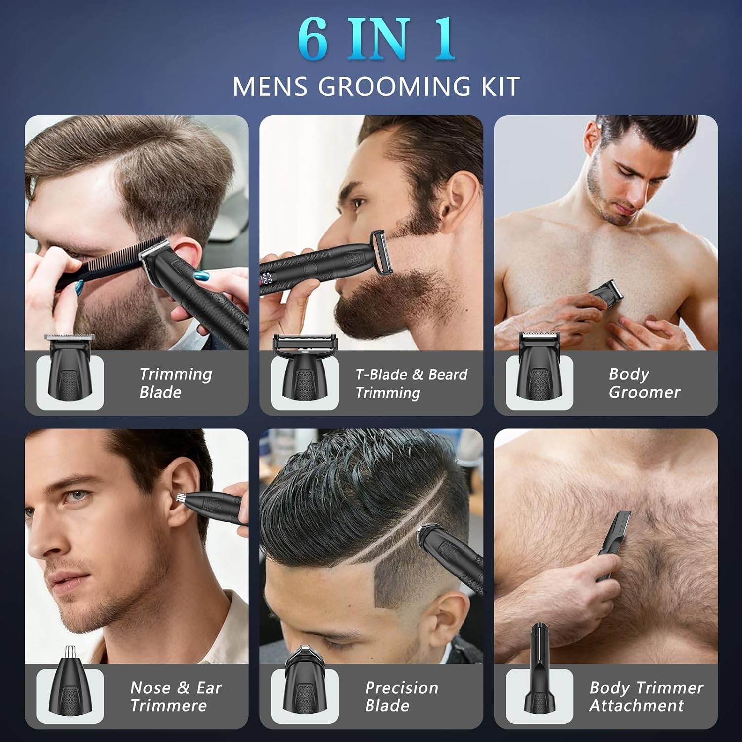 Manscape Beard & Body Trimmer for Men,Waterproof,All in 1 Grooming Kit