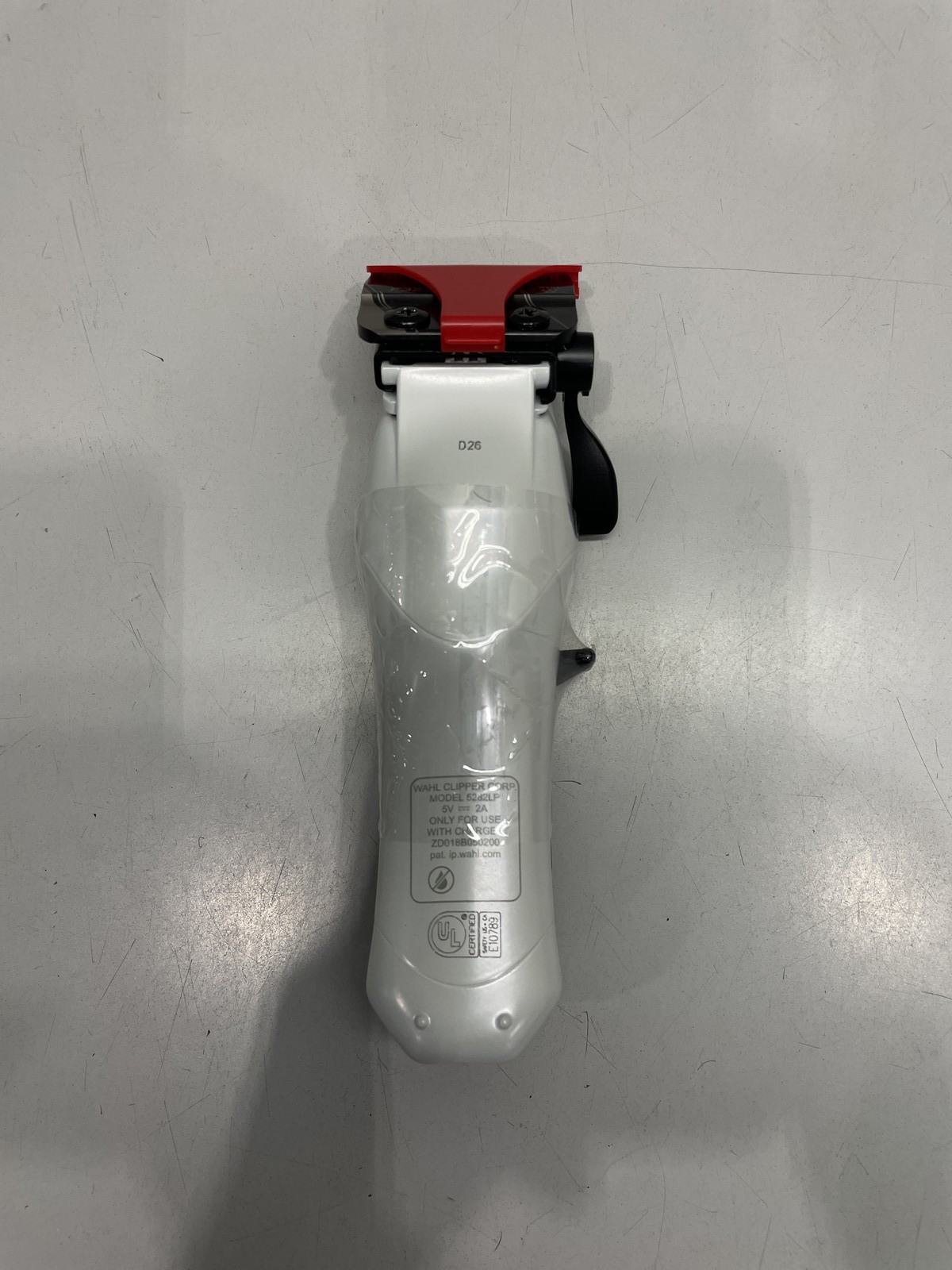 Wahl Professional 5 Star Vapor CE Cordless Clipper, White & Black