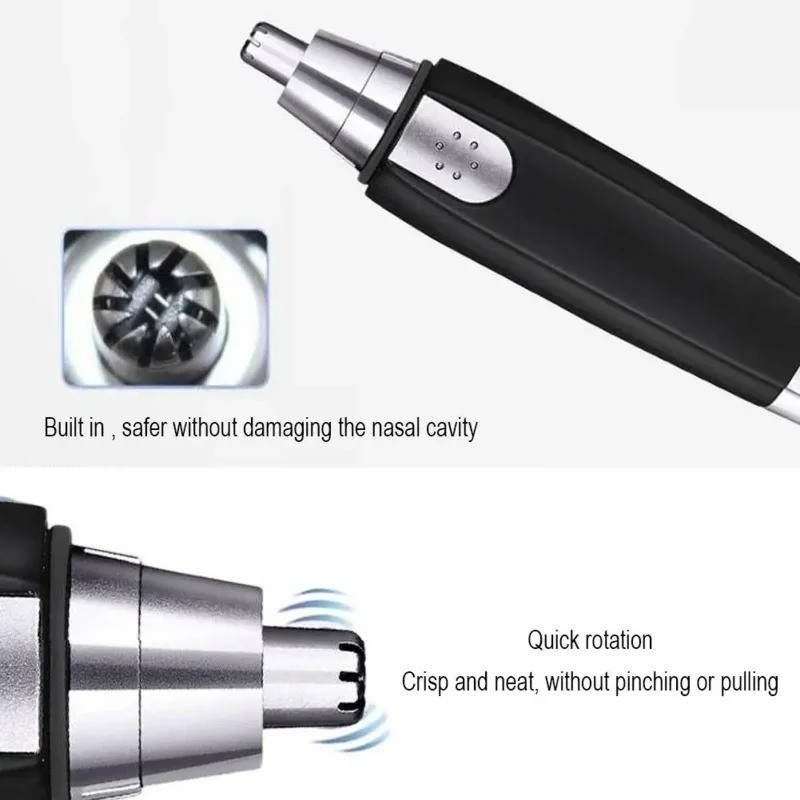 Electric Nose Ear Hair Trimmer Face Eyebrow Mustache Beard Shaver Clipper Unisex