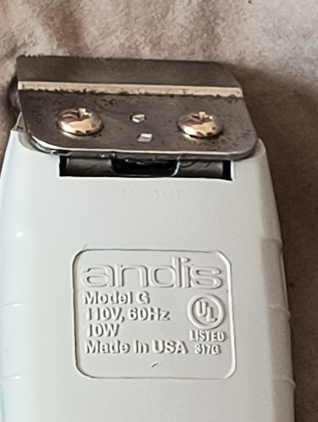 Vintage ANDIS Electric Hair Barber Clippers OUTLINER II model G – Works As Is