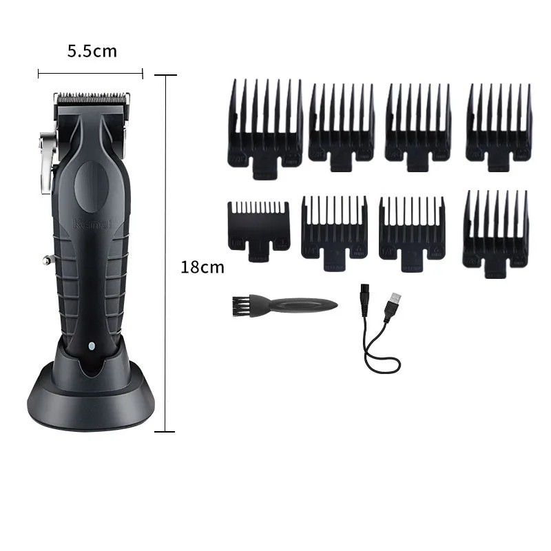 Cordless Hair Trimmer Kit Rechargeable Professional Barber Beard Clipper USB