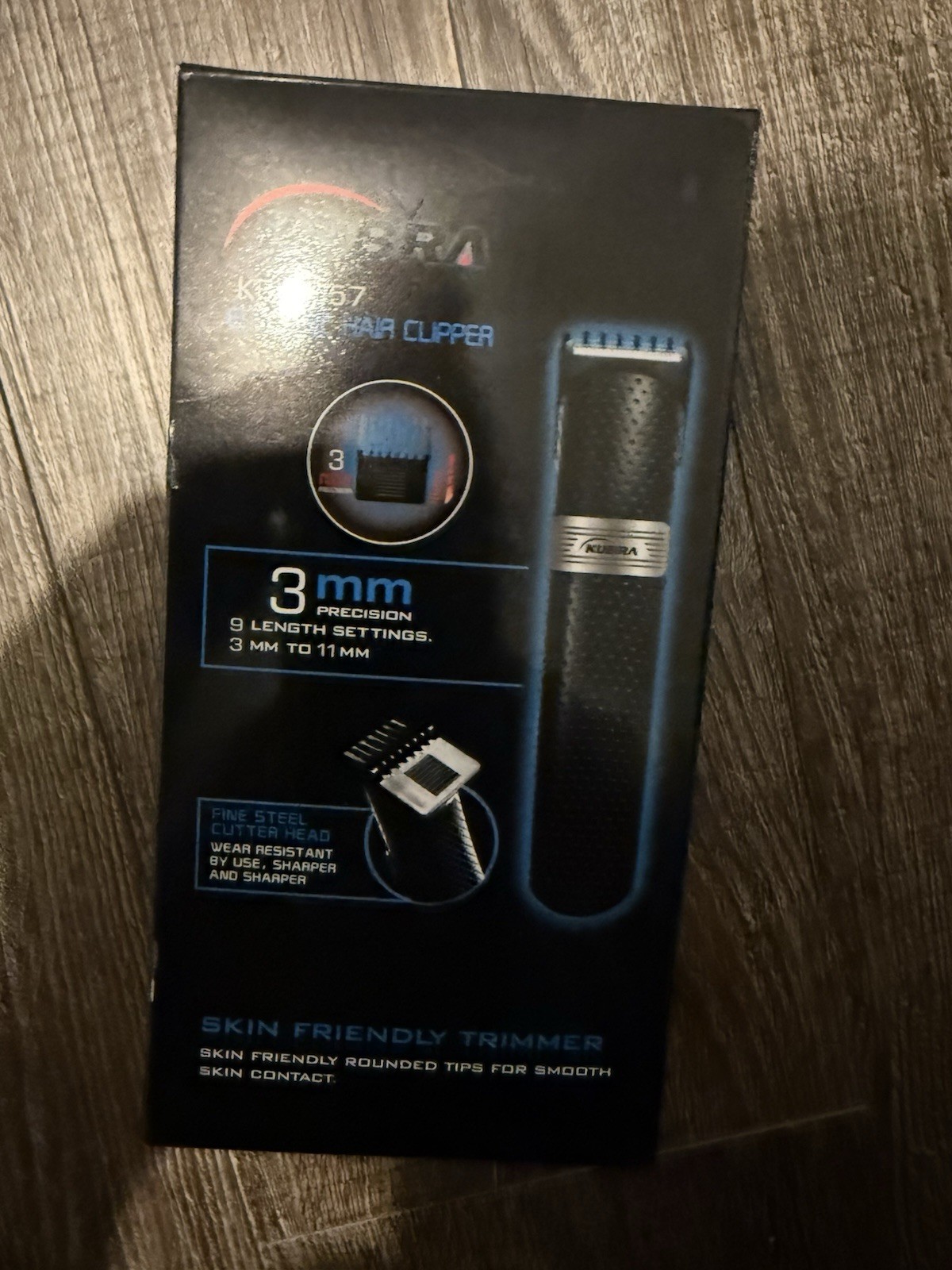 KUBRA KB-1057 Electric Hair Clipper Black 3mm/11mm Intelligent Charging