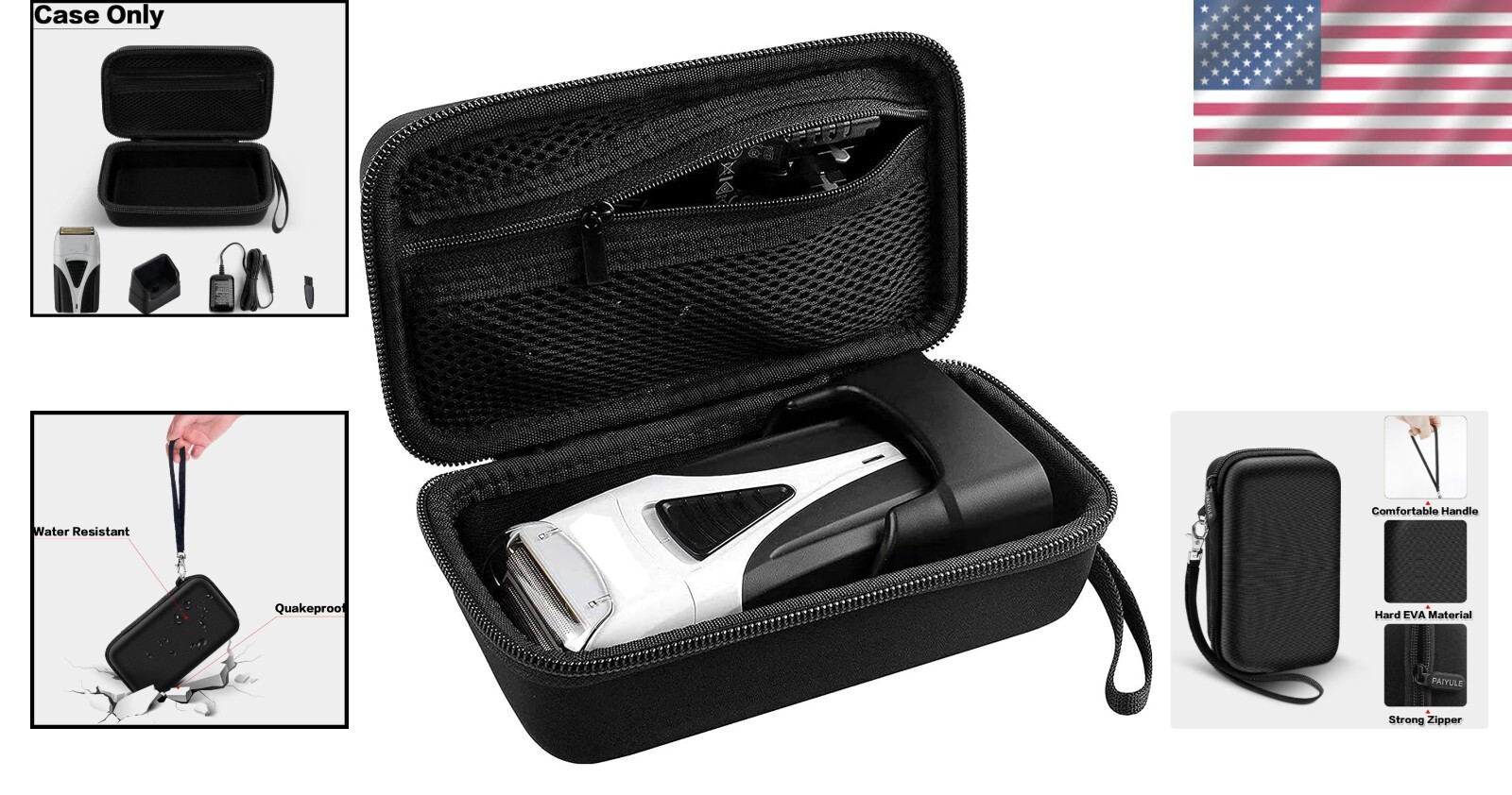 Premium Andis Profoil Shaver Box with Hand Strap – Gift-Worthy Shaving Companion