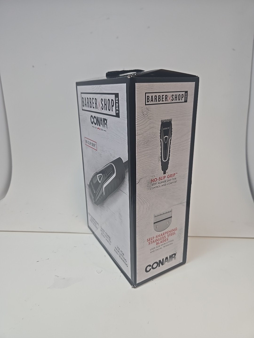 Conair Barber Hair Clippers Barbershop Series No-Slip Grip Home Haircut Kit, NEW