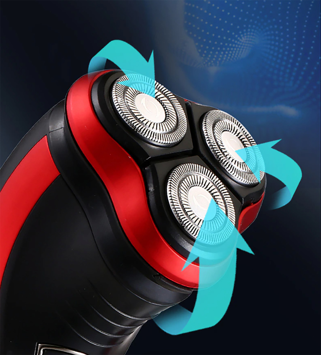 Men’s Razor Rotary Waterproof Electric Shaver Pop-Up Trimmer Wet Dry Cordless US