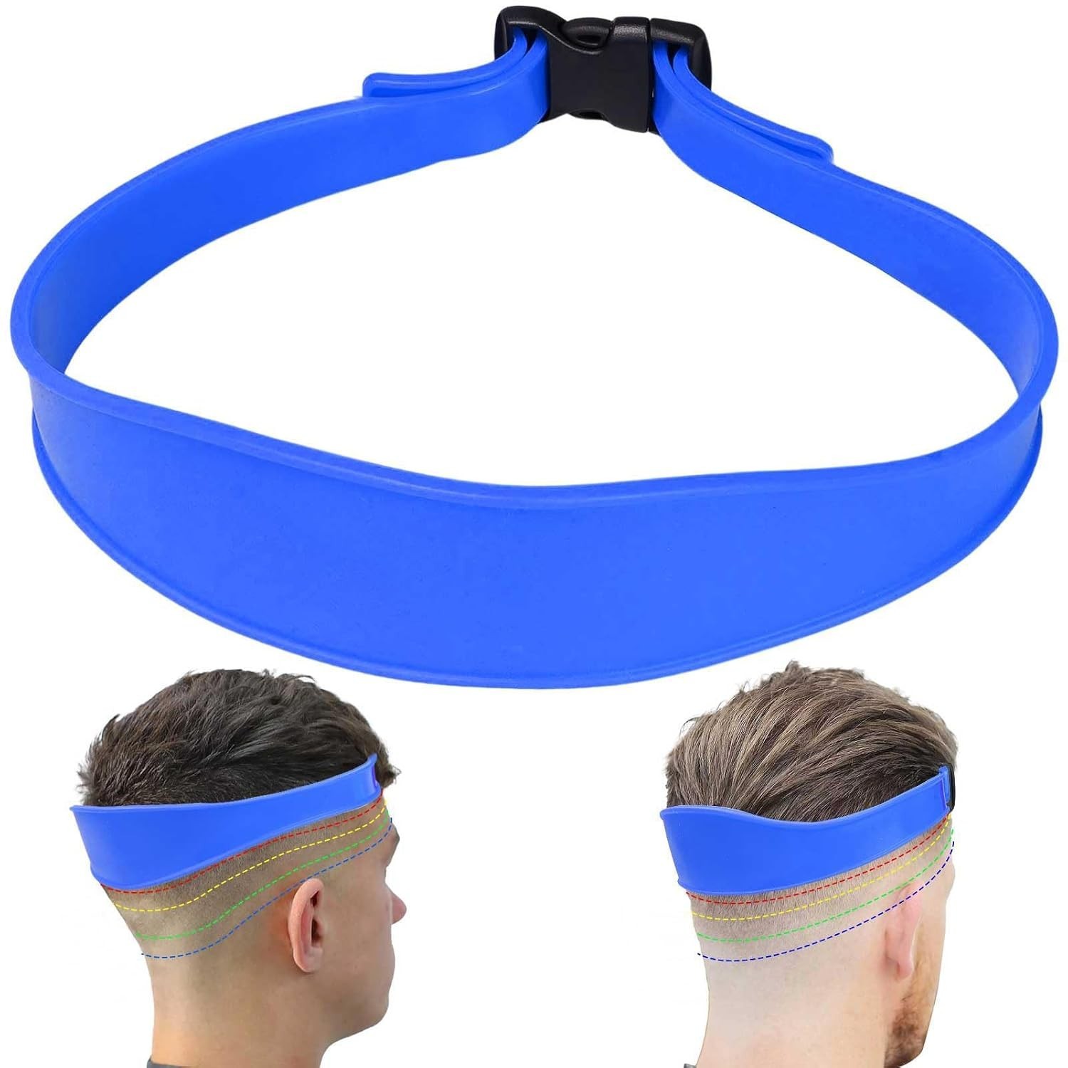 1PC Neckline Shaving Template for DIY Self Hair, Adjustable Hair Trimming