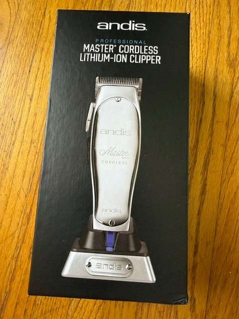Andis Master Cordless Lithium-Ion Hair Clipper, Rechargeable Square Blade