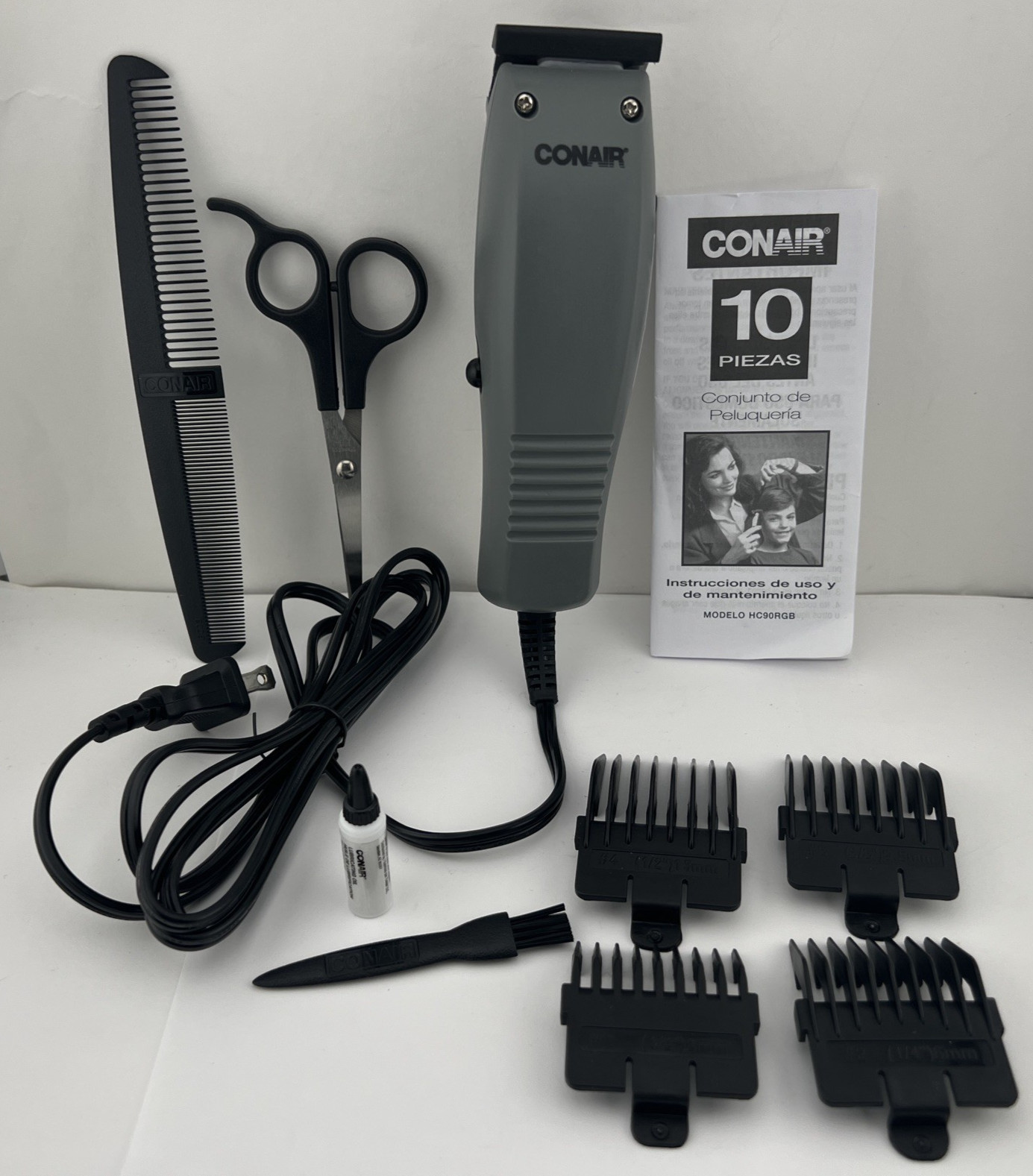 CONAIR Simple Cut 10 Piece Basic Home Haircut Kit HC90RGB – Free Shipping!