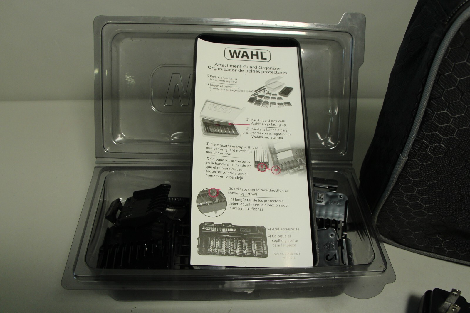 Wahl PPL Black Silver Clipper Lithium Ion Cordless Haircutting & Trimming Kit