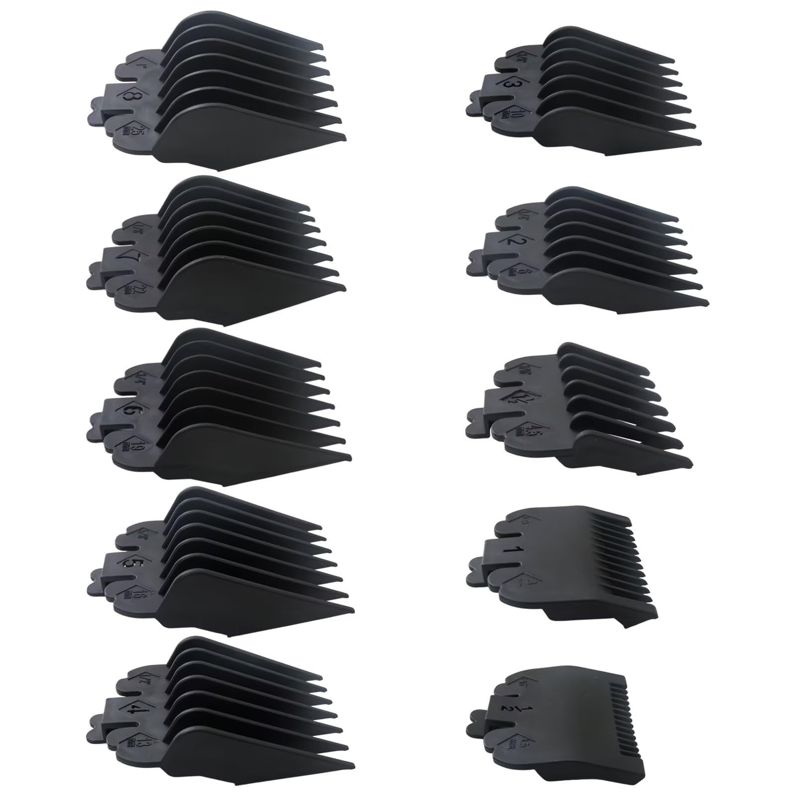 10 Pack Clipper Guards Set Fits for Conair HC224W/HC244NGBV/HCT242WR – 1/16″ …