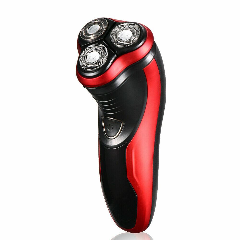 Men’s Razor Rotary Waterproof Electric Shaver Pop-Up Trimmer Wet Dry Cordless