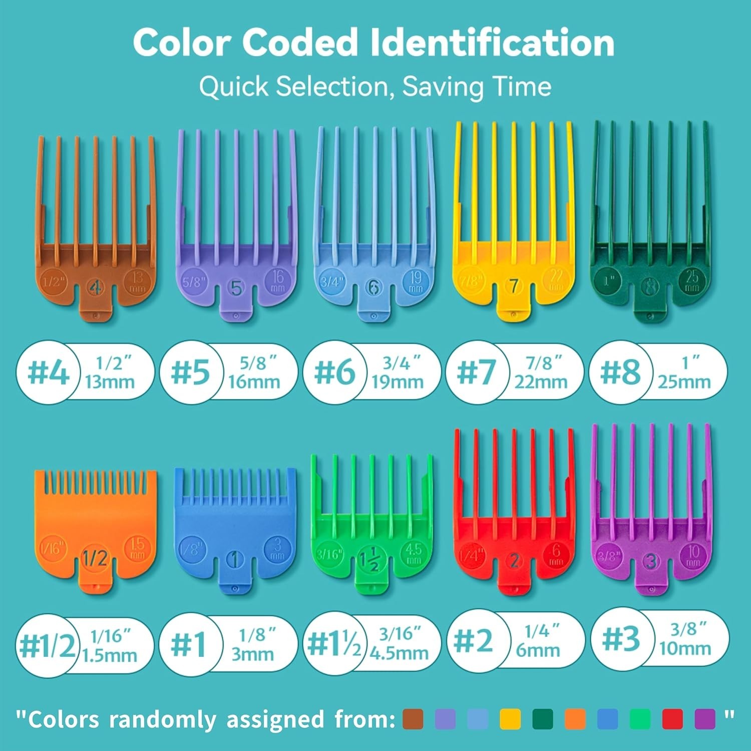 Wahl Clipper Guards Set 1 Pcs Professional Hair Clipper Combs Guides Wahl Rep…