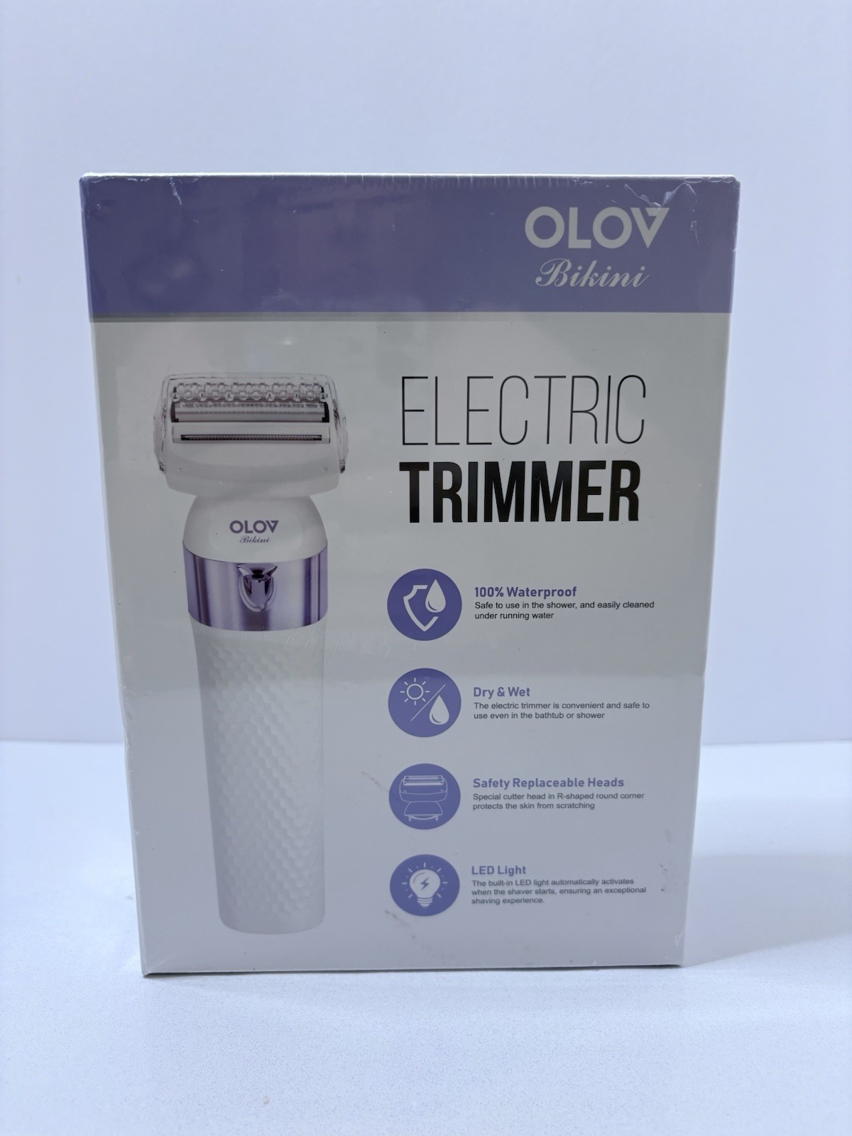NEW In Box Olov Bikini Electric Trimmer, Purple, Shaving, Beauty Tool, Summer
