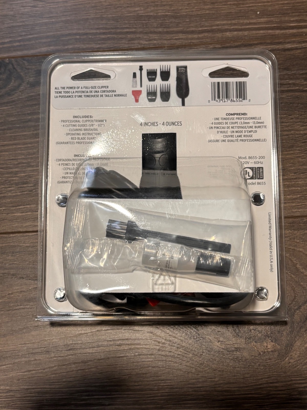 WAHL Professional Peanut – Model # 8655 Black Kit Trimmer Clipper