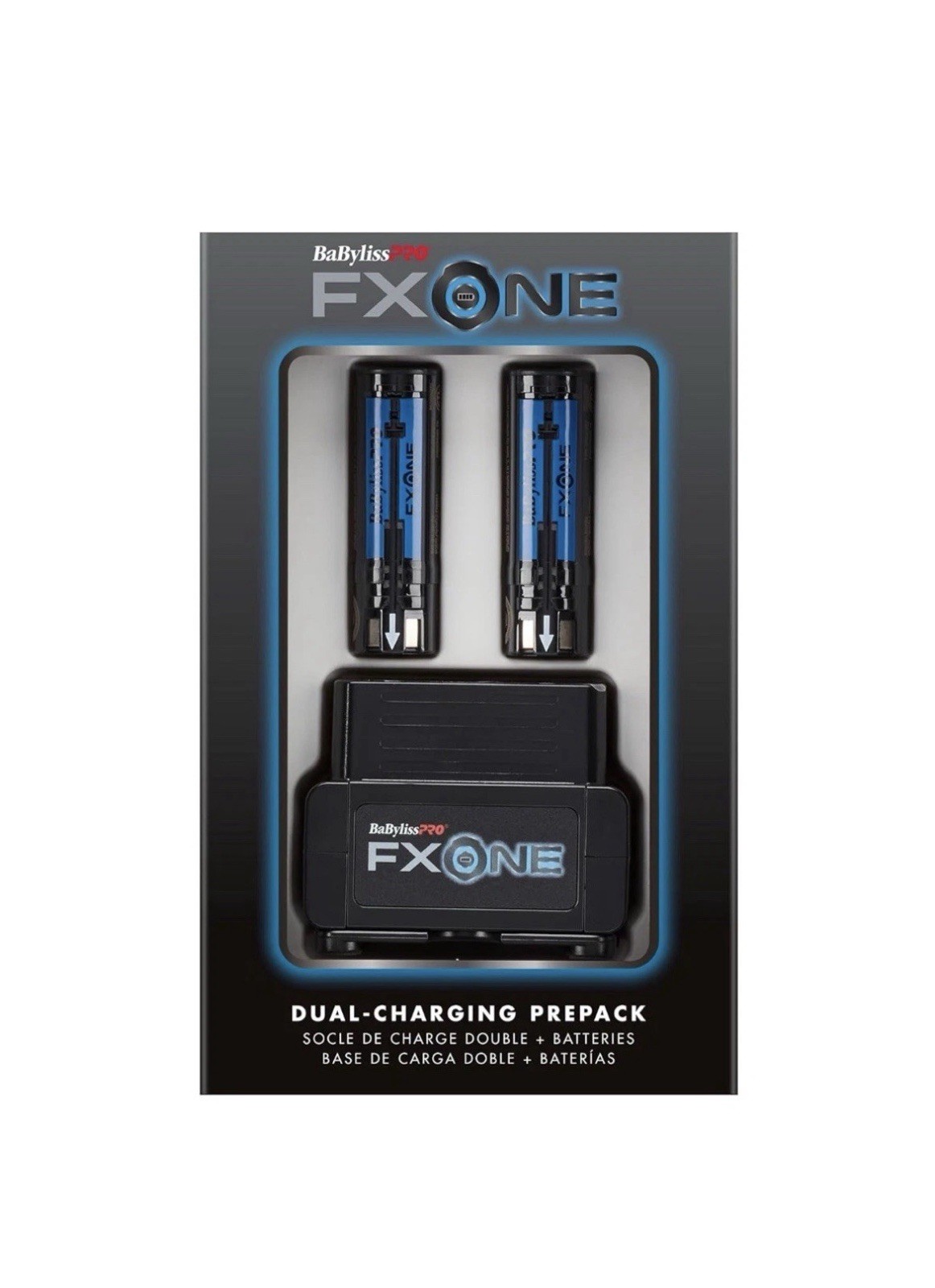 BaBylissPRO® FXONE BlackFX Clipper & Trimmer Prepack – BATTERY INCLUDED