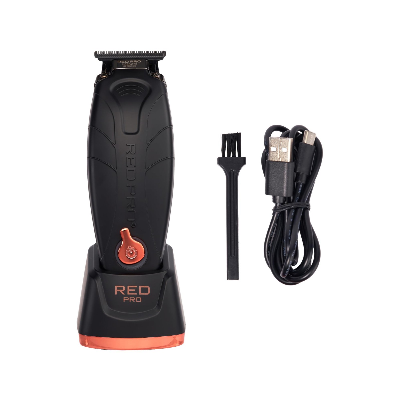 Matte Black Gold Hair Trimmer Cordless Ultra Quiet T Blade Zero Gapped 7500 Rpm