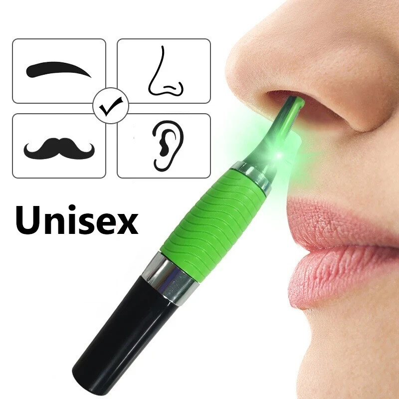 Hot Men Nose Ear Face Neck Eyebrow Hair Mustache Beard Trimmer Shaver Clipper PE