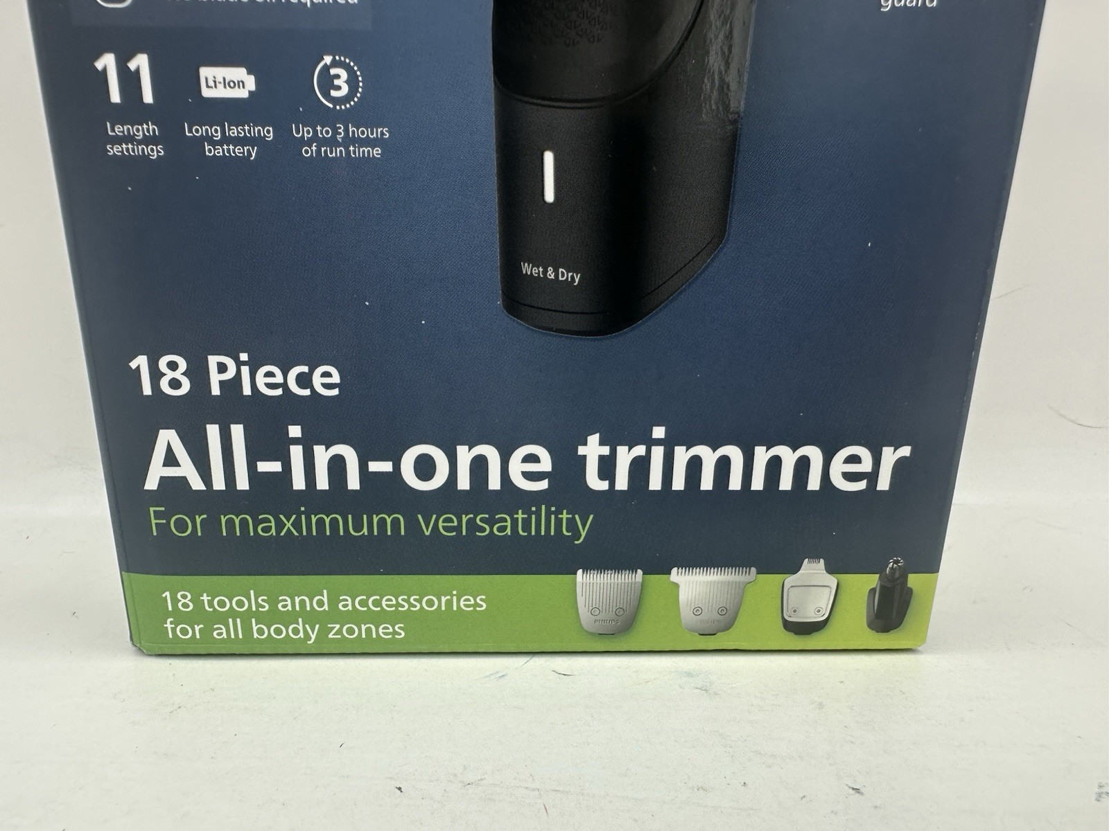 Philips Norelco Multigroom 5000 Trimmer 18pc All-in-One 11 Lengths Body Face New