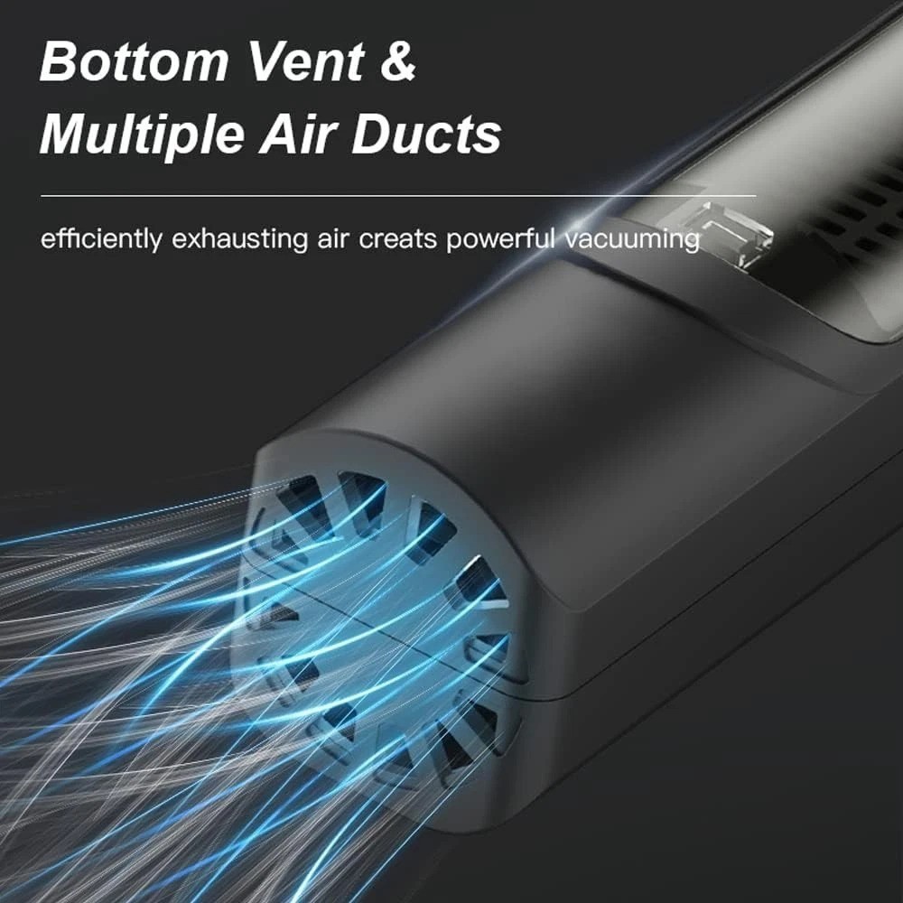 Professional Cordless Hair Clippers with Automatic Vacuum & Ceramic Blades