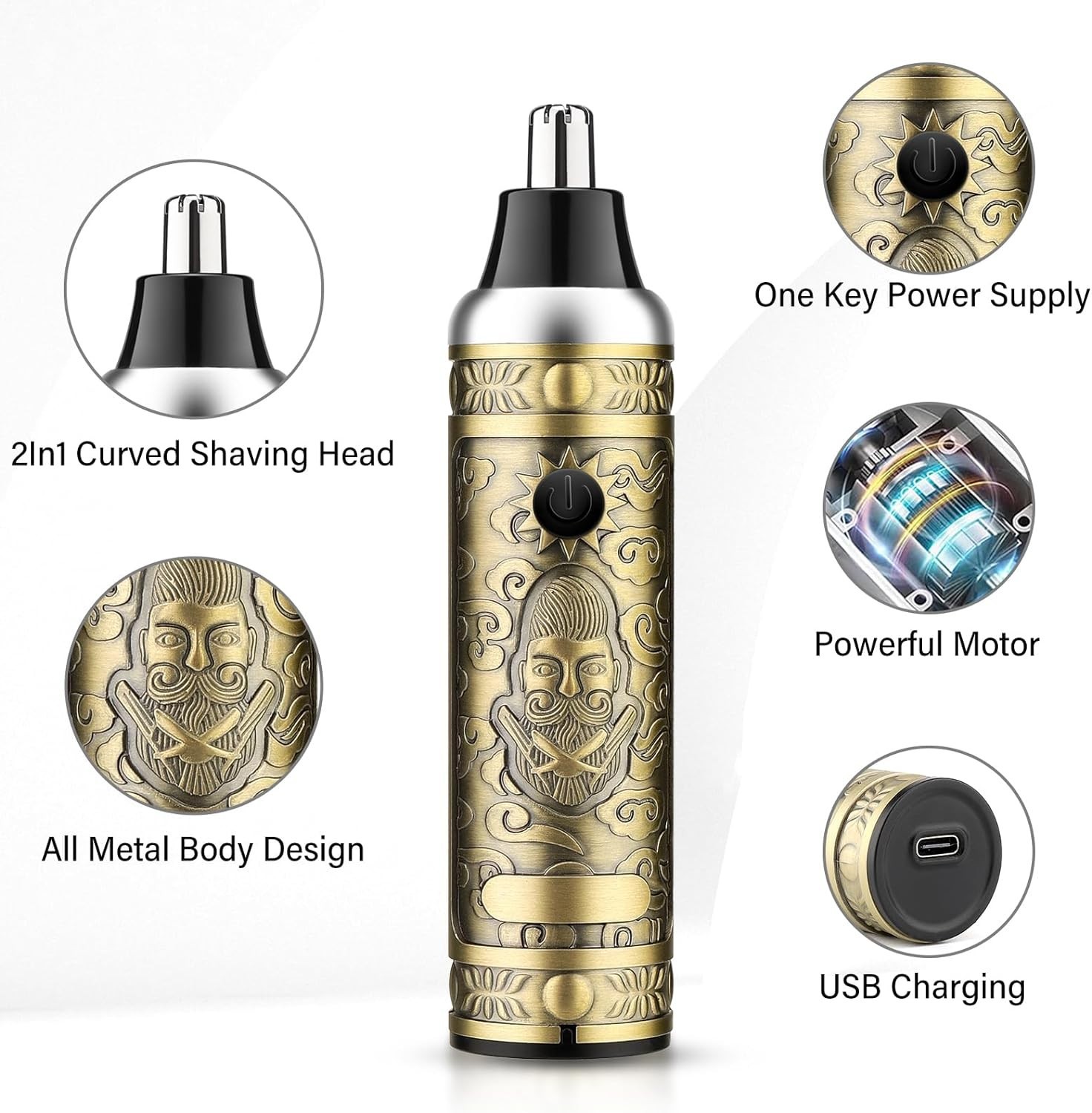 10 All in One Men’s Grooming Set with Clipper Trimmer and Multiple Accessories