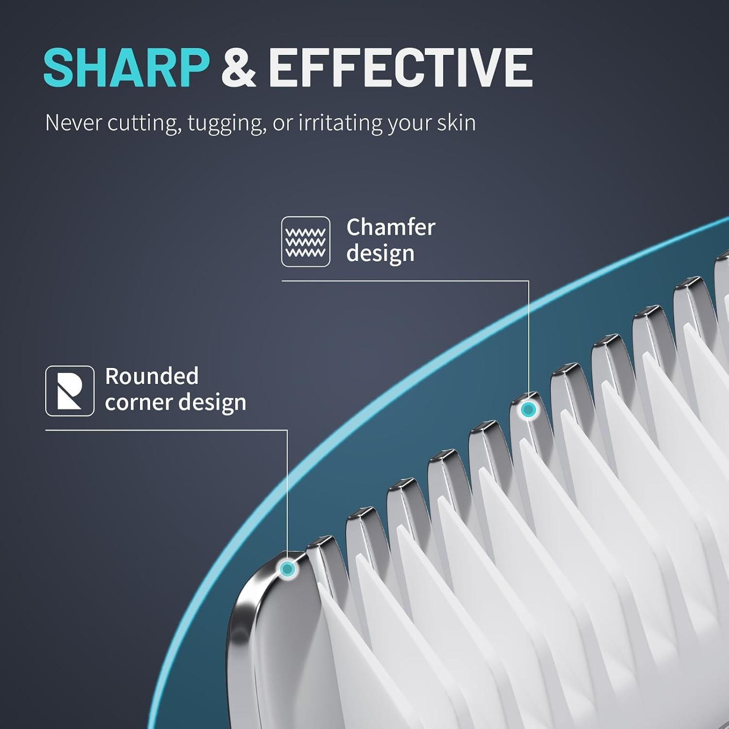 Waterproof Ceramic Pubic Hair Trimmer for Men Body Hair Grooming Trimmer