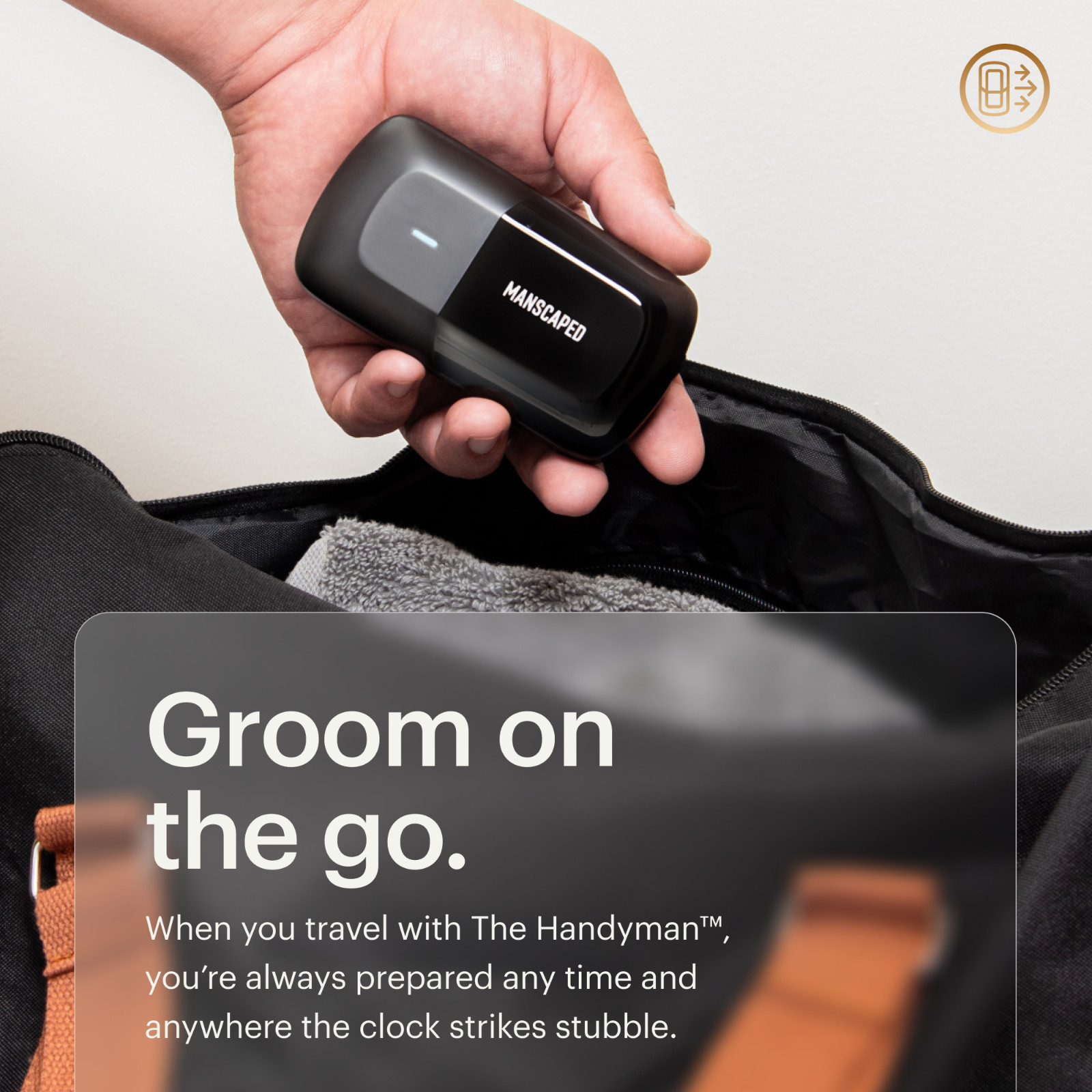 MANSCAPED® The Handyman™ Compact Face Shaver – Portable Men’s Travel Groomer
