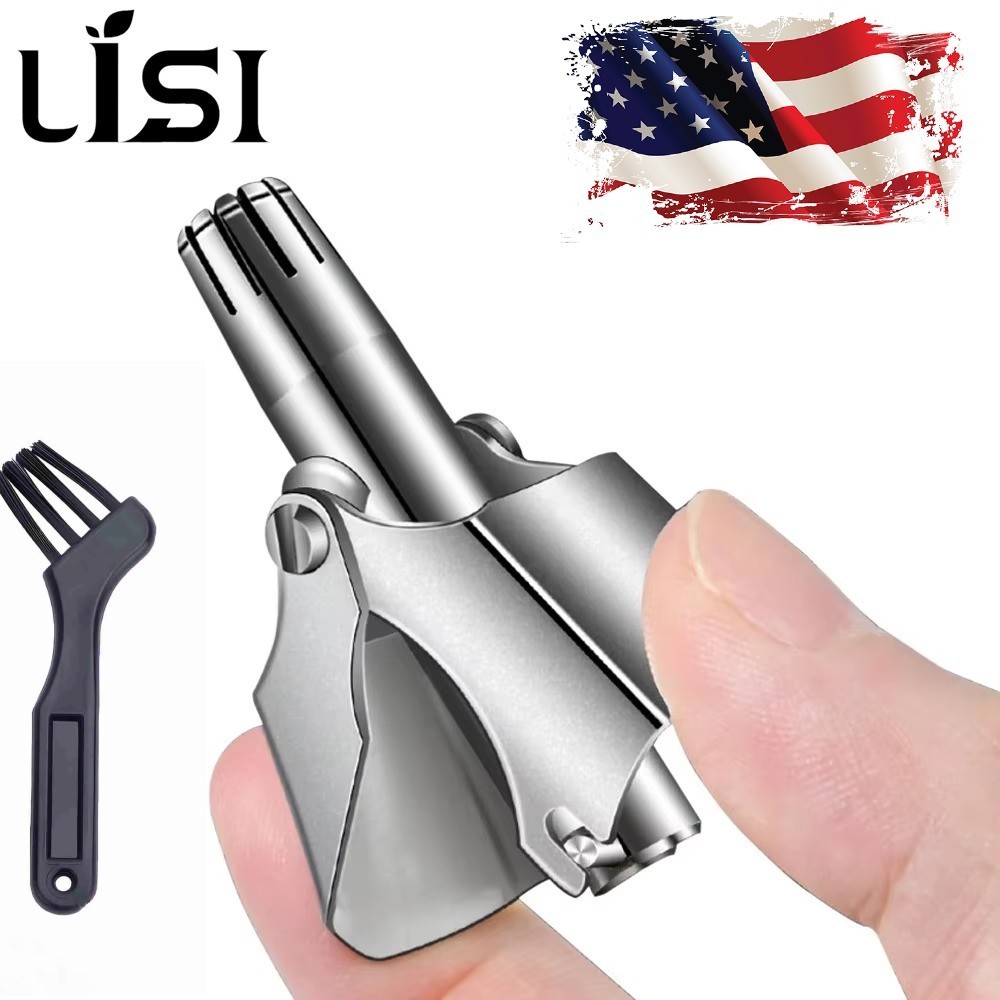 Manual Nose Hair Trimmer Clipper Stainless Steel Grooming Tool For Men 1 Pc