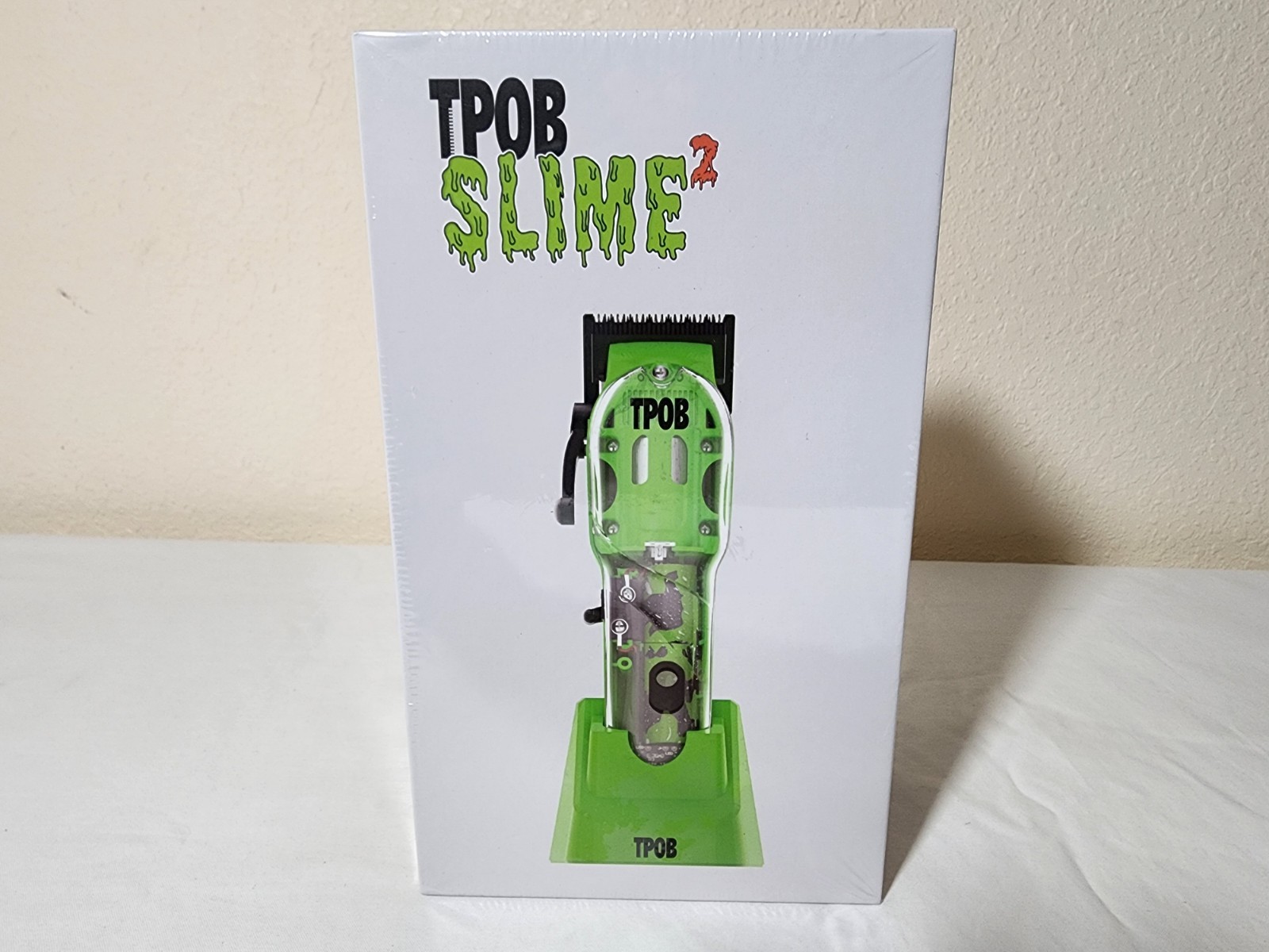 TPOB Slime 2 Barber Hair Clippers for Men 6800 RPM with Matte Green Case and X F