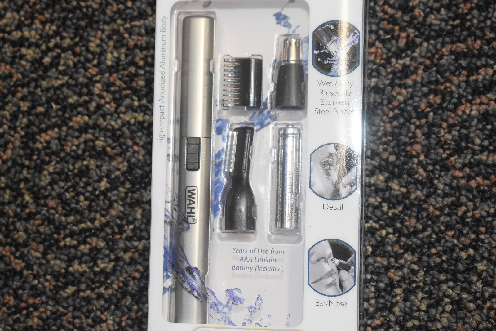 Wahl Trimmer Kit – Silver 5640-1001N Lithium 2 in 1. Brand New, Sealed.