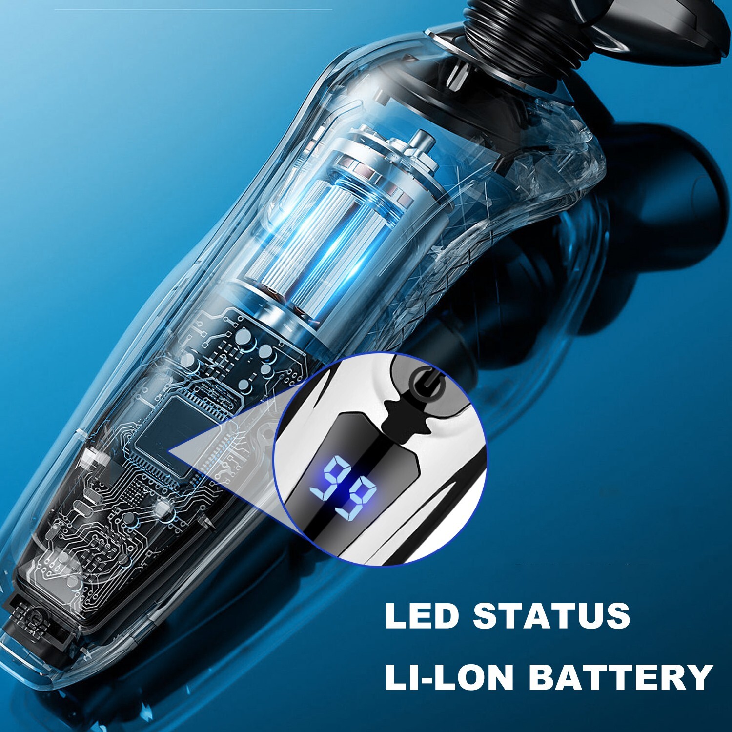 Wet & Dry Electric Beard Shaver Trimmer Razor USB Rechargeable Men Grooming Kit
