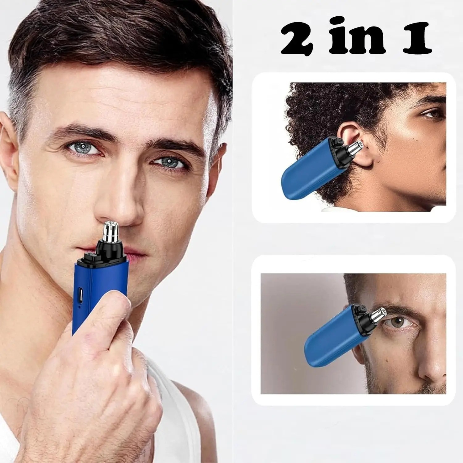 USB Rechargeable Nose Ear Hair Trimmer for Men Portable Clipper Original