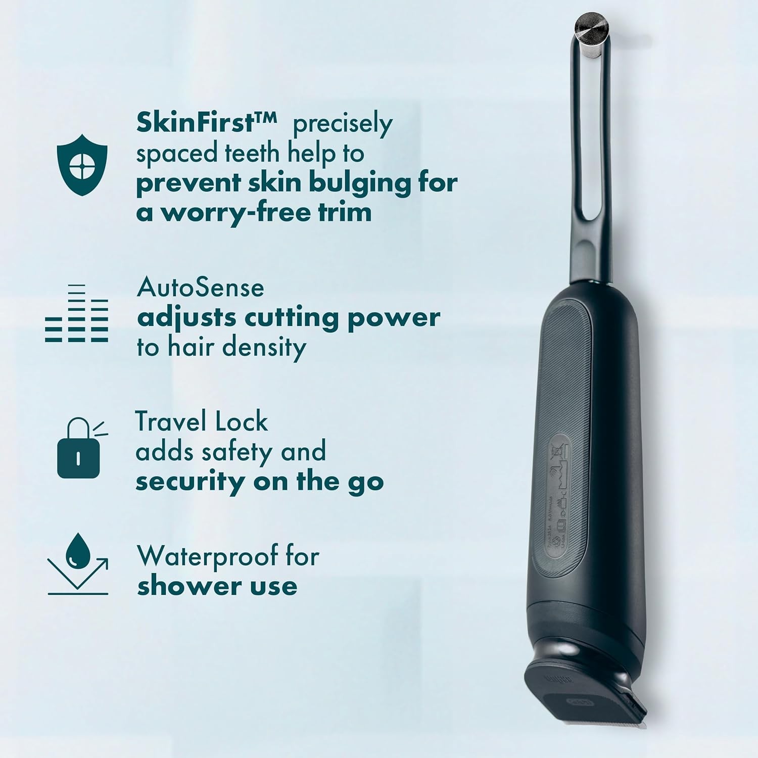 Gillette i7 Intimate Men’s Premium Pubic Hair Trimmer, Waterproof Body Trimmer