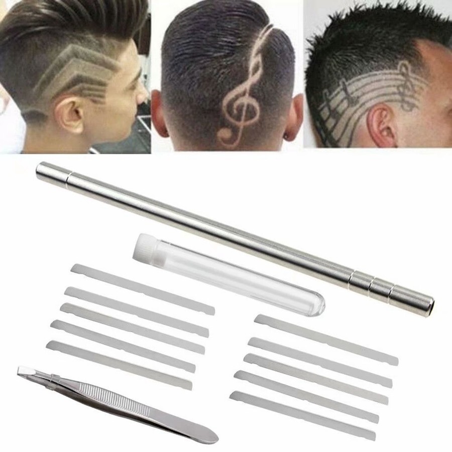 1 Set Hair Engraving Pen Razor Shaver Beard Design Tattoo Eyebrows Barber B415