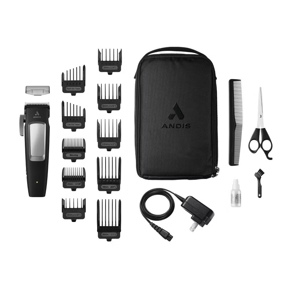 Andis inCRED Lithium-Ion Cordless Hair Trimmer Kit – 19pc